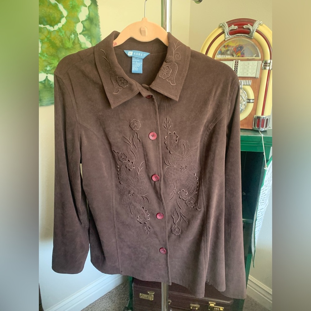 Brown Koret shirt and pants set